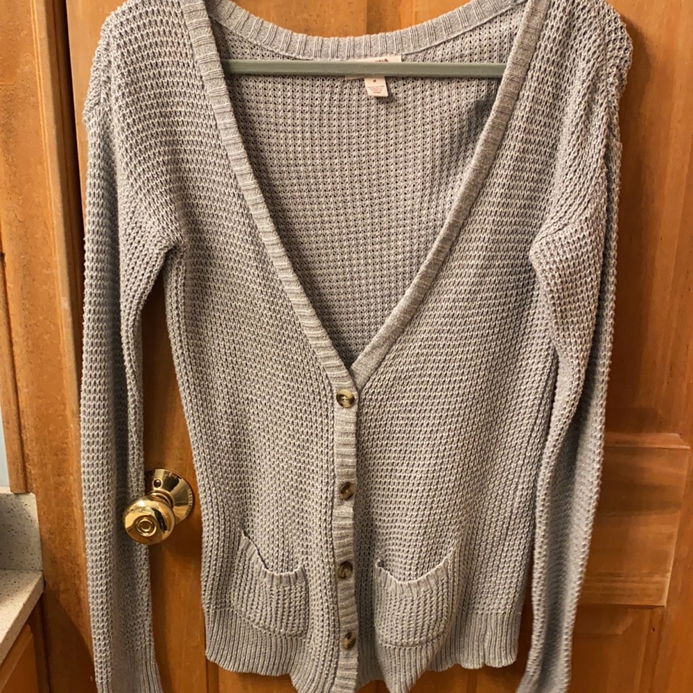 button down knit cardigan